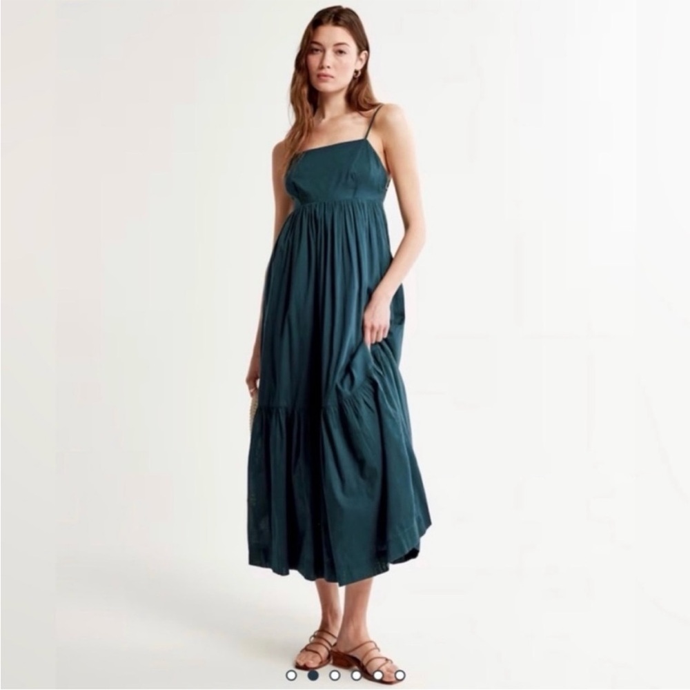 Abercrombie & Fitch Low Back Maxi Dress